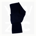 SCF02-Cable Knit Scarf-Navy