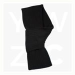 SCF02-Cable Knit Scarf-Charcoal