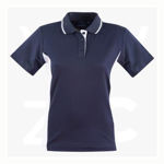 PS74-Teammate Polo-Ladies-NavyWhite