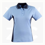 PS74-Teammate Polo-Ladies-SkyBlueNavy-Front