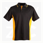 PS73-Teammate Polo-Men's-BlackGold