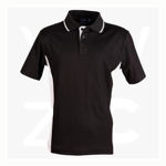 PS73-Teammate Polo-Men's-BlackWhite