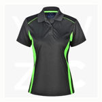 PS80-Pursuit Polo-Ladies-CharcoalLime