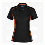 PS80-Pursuit Polo-Ladies-BlackOrange