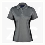 PS80-Pursuit Polo-Ladies-AshBlack