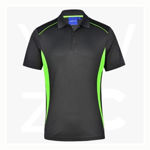 PS79-PursuitPolo- Men's-CharcoalLime