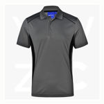 PS79-PursuitPolo- Men's-AshBlack