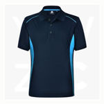 PS79K-Pursuit Polo-Kids-NavyAquaBlue-Front