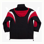 JK28-BathurstTri-colourJacketWithHood-Unisex-BlackWhiteRed-Back