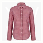 M8300L-Ladies’-Gingham-Check-LongSleeve-Shirt-RedWhite