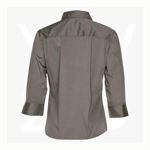 M8913-Women's-3/4-Sleeve-Military-Shirt-Khaki-Back