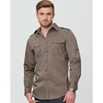 M7912-Men's-Long-Sleeve-Military-Shirt-Model