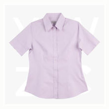 M8040S-Women's-CVC-Oxford-Short-Sleeve-Shirt-Lilac