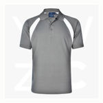 PS28-TriSport-Polo-GreyWhiteBlack-Front