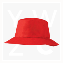 LL4005A-Poly-Viscose-Bucket-Hat-Red