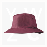  LL4005A-Poly-Viscose-Bucket-Hat-Maroon