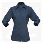 2136Q -Silvertech-Ladies-Shirts-NavySilver