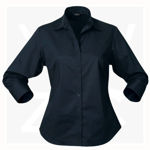 2129-Stratagem-Ladies-3Q-Shirt-Navy