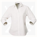 2129-Stratagem-Ladies-3Q-Shirt-White