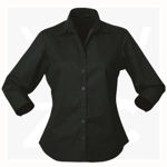 2129-Stratagem-Ladies-3Q-Shirt-Black
