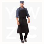 ABCKV003-Rockford-Chefs-Bib-Apron-SteelGrey