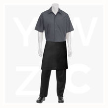 F28NP-Half-Black-Apron-No-Pocket-Black