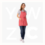 ABN02W-Medford-Short-Bib-Apron-Coral