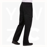 PC001-Men's-Cargo-Chef-Pants-Black