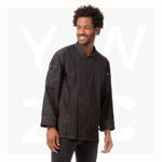 EXDZ001-Gramercy-Denim-Chef-Jacket-Black