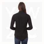 W150-Womens-Basic-Dress-Shirt-Black-Back