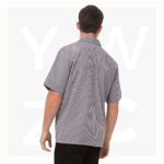 CSCK-Solid-Check-Cook-Shirt-Grey-Back
