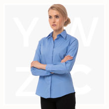 W100-Women's-Basic-Dress-Shirt-FrenchBlue