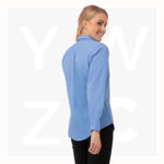 W100-Women's-Basic-Dress-Shirt-FrenchBlue-Side