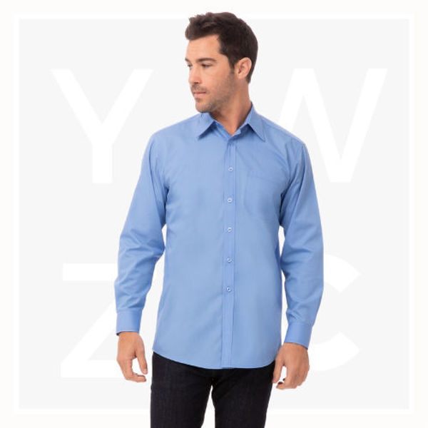 D100-Men's-Basic-Dress-Shirt-FrenchBlue