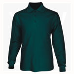 CP1401-Mens-Long-Sleeve-Basic-Polo-BottleGreen