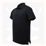 CP1549-Unisex-Adults-Plain-Cotton-Polo-Black