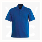 CP1601-Unisex-Plain-Colour-Poly-Face-Cotton-Backing-SS-Polo-RoyalBlue