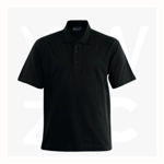 CP1601-Unisex-Plain-Colour-Poly-Face-Cotton-Backing-SS-Polo-Black