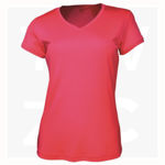 CT1418-Ladies-Brushed-V-Neck-Tee-Shirt-Magenta