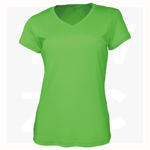 CT1418-Ladies-Brushed-V-Neck-Tee-Shirt-Lime