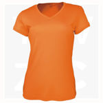 CT1418-Ladies-Brushed-V-Neck-Tee-Shirt-Orange