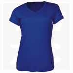 CT1418-Ladies-Brushed-V-Neck-Tee-Shirt-RoyalBlue