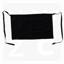 WA0388-Cotton-Drill-Quarter-Apron-With-Pocket-Black