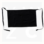 WA0391-Cotton-Drill-Three-Quarter-Apron-With-Pocket-Black