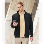 JK57-Jacquard-Fleece-Bomber-Jacket-Model