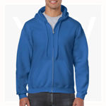 GB18600-Heavyblend-Adult-Zip-Hooded-Sweatshirt-Royal