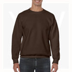 GB18000-Heavyblend-Adult-Crewneck-Sweatshirt-DarkChocolate