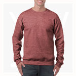 GB18000-Heavyblend-Adult-Crewneck-Sweatshirt-HeatherSport-DarkMaroon