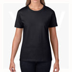 GB4100L-Ladies'-Premium-Cotton-T-Shirt-Black