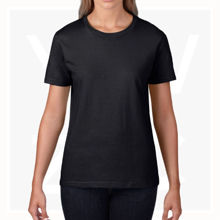 GB4100L-Ladies'-Premium-Cotton-T-Shirt-Black